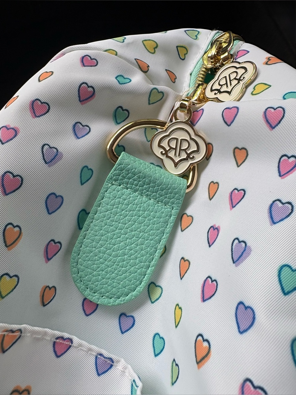 Roller Rabbit x Target Disco Hearts Wave Softside Weekender Duffle Duffel Bag - Picture 8 of 15